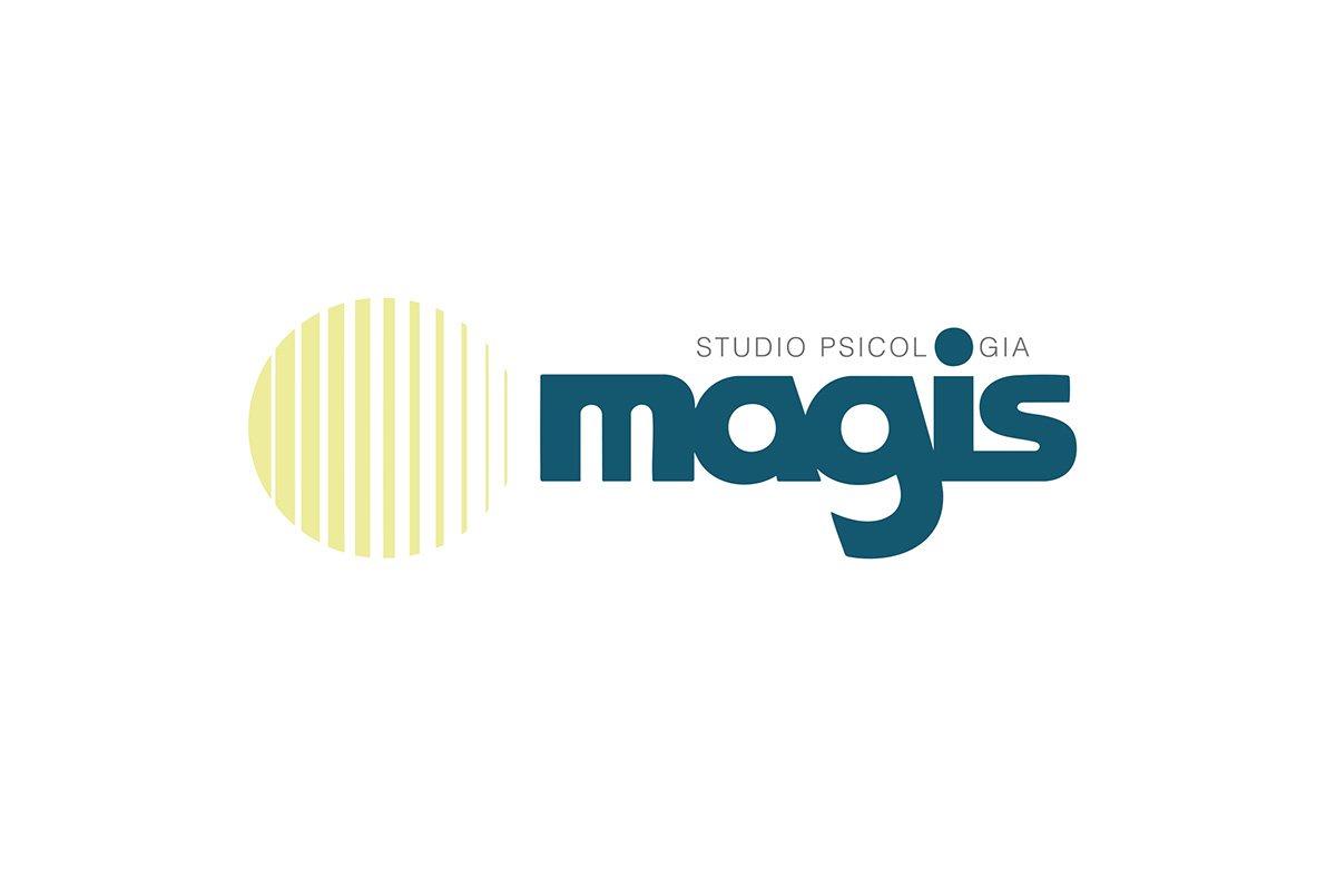 Logo Studio Magis, estetica contemporanea ma ispirata al design. Progettazione grafica: Luca Bossi