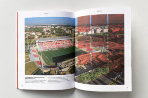 Con lo Stadio Brianteo di Monza inizia una collana di monografie realizzate per l'impresa edile Schiavi spa. Luca Bossi.